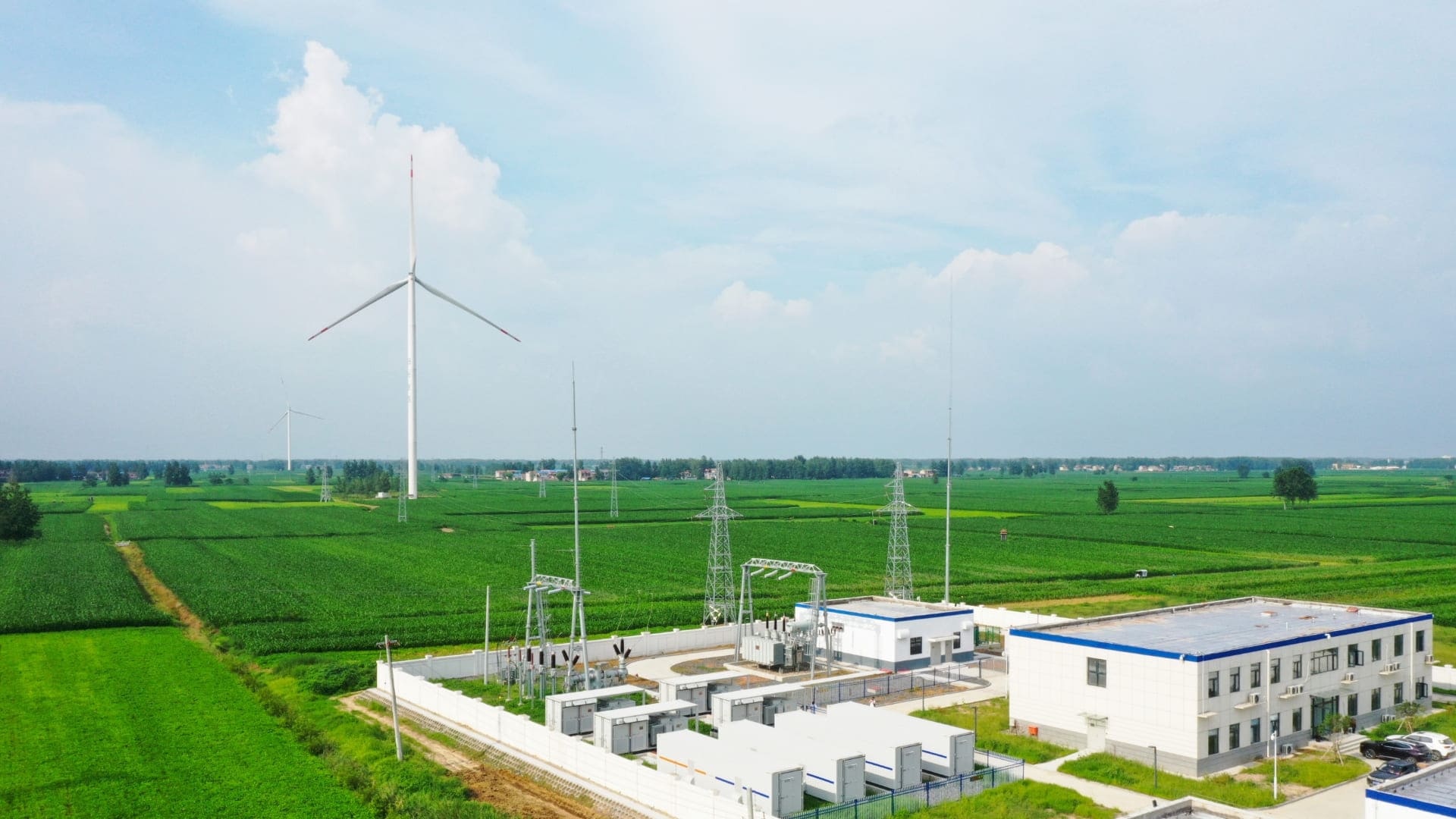 安徽涡阳150MW+50MWh风储融合项目